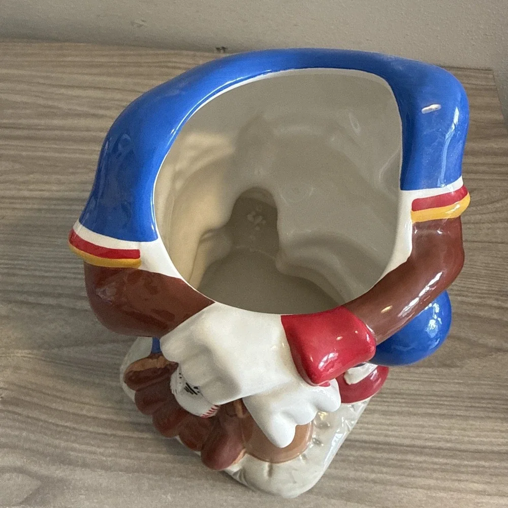 TAZ Tasmanian Devil Batter Up Cookie Jar Baseball Gibson Looney Tunes WB VGC